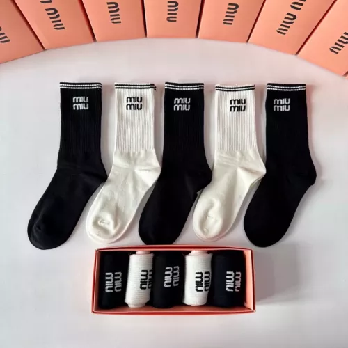 Wholesale MIU MIU Socks #1272786 $29.00 USD, Wholesale Quality Replica MIU MIU Socks