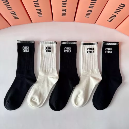 Replica MIU MIU Socks #1272786 $29.00 USD for Wholesale