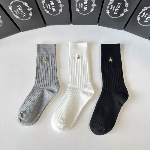 Replica Prada Socks #1272788 $32.00 USD for Wholesale