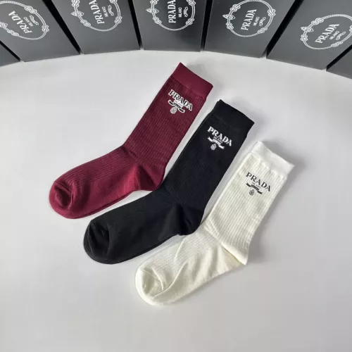 Replica Prada Socks #1272789 $32.00 USD for Wholesale