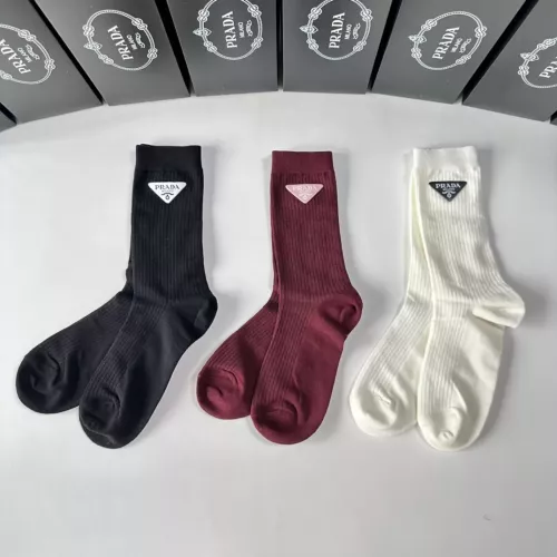 Wholesale Prada Socks #1272822 $32.00 USD, Wholesale Quality Replica Prada Socks