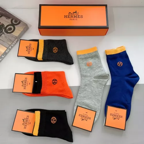 Replica Hermes Socks For Men #1273214 $29.00 USD for Wholesale