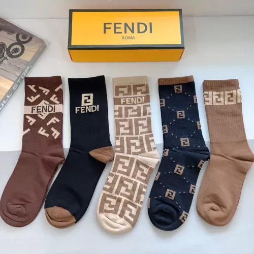 Wholesale Fendi Socks #1273215 $29.00 USD, Wholesale Quality Replica Fendi Socks