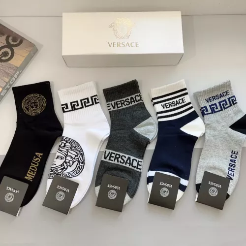 Wholesale Versace Socks For Men #1273217 $29.00 USD, Wholesale Quality Replica Versace Socks