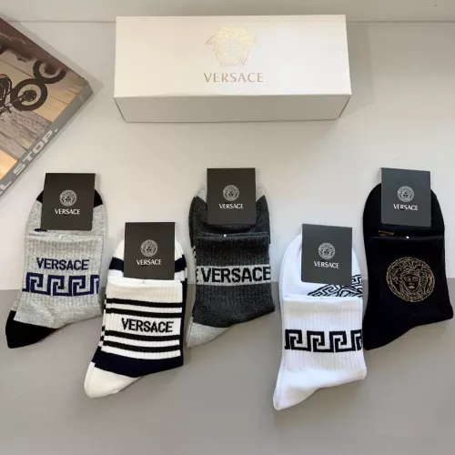 Replica Versace Socks For Men #1273217 $29.00 USD for Wholesale