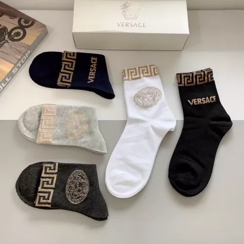 Replica Versace Socks #1273218 $29.00 USD for Wholesale