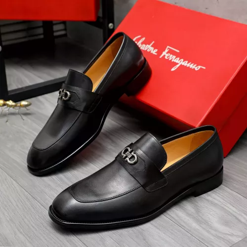 Wholesale Salvatore Ferragamo Leather Shoes For Men #1273436 $82.00 USD, Wholesale Quality Replica Salvatore Ferragamo Leather Shoes