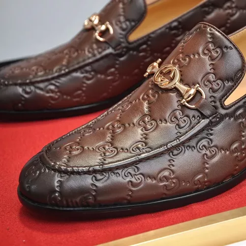 Replica Gucci Oxfords Shoes For Men #1273551 $92.00 USD for Wholesale