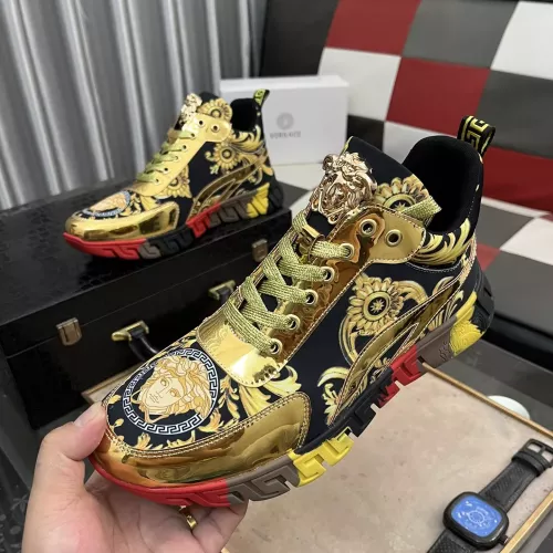 Wholesale Versace High Tops Shoes For Men #1273556 $80.00 USD, Wholesale Quality Replica Versace High Tops Shoes