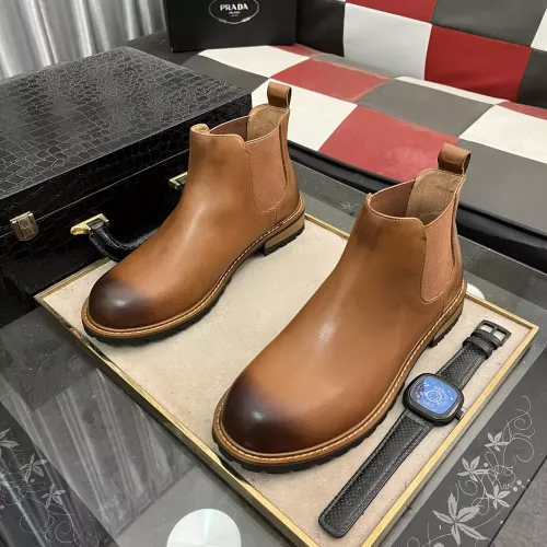 Replica Prada Boots For Men #1273572 $100.00 USD for Wholesale