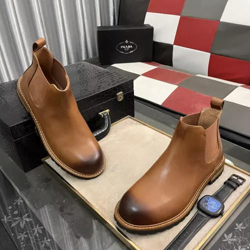 Replica Prada Boots For Men #1273572 $100.00 USD for Wholesale