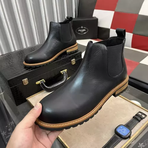 Wholesale Prada Boots For Men #1273573 $100.00 USD, Wholesale Quality Replica Prada Boots