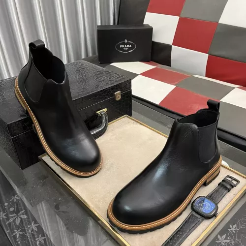 Replica Prada Boots For Men #1273573 $100.00 USD for Wholesale