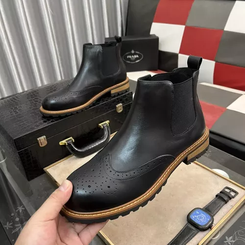 Wholesale Prada Boots For Men #1273575 $100.00 USD, Wholesale Quality Replica Prada Boots