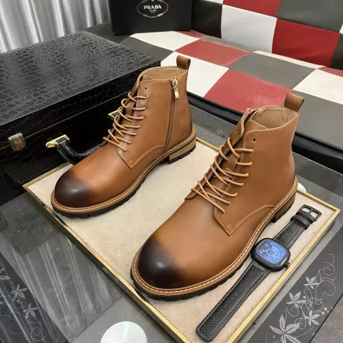 Replica Prada Boots For Men #1273578 $100.00 USD for Wholesale