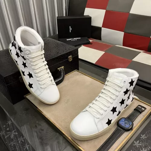 Wholesale Yves Saint Laurent YSL High Tops Shoes For Men #1273665 $98.00 USD, Wholesale Quality Replica Yves Saint Laurent YSL High Tops Shoes