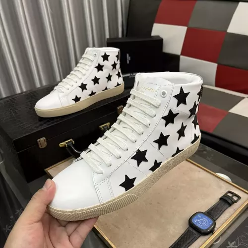 Replica Yves Saint Laurent YSL High Tops Shoes For Men #1273665 $98.00 USD for Wholesale