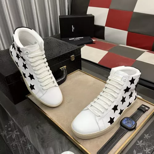 Wholesale Yves Saint Laurent YSL High Tops Shoes For Men #1273666 $98.00 USD, Wholesale Quality Replica Yves Saint Laurent YSL High Tops Shoes