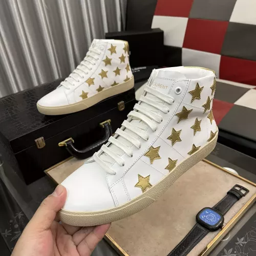 Replica Yves Saint Laurent YSL High Tops Shoes For Men #1273671 $98.00 USD for Wholesale