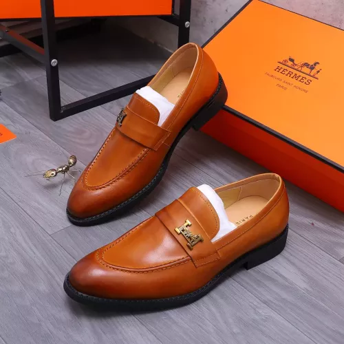 Wholesale Hermes Leather Shoes For Men #1273694 $85.00 USD, Wholesale Quality Replica Hermes Leather Shoes