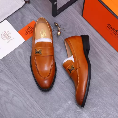 Replica Hermes Leather Shoes For Men #1273694 $85.00 USD for Wholesale