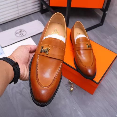 Replica Hermes Leather Shoes For Men #1273694 $85.00 USD for Wholesale