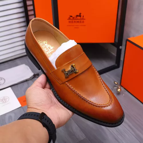 Replica Hermes Leather Shoes For Men #1273694 $85.00 USD for Wholesale