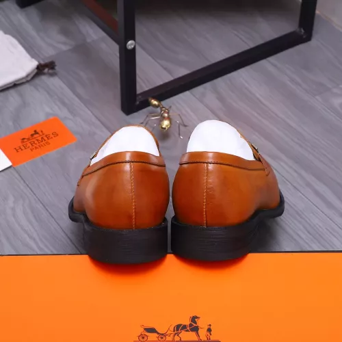 Replica Hermes Leather Shoes For Men #1273694 $85.00 USD for Wholesale