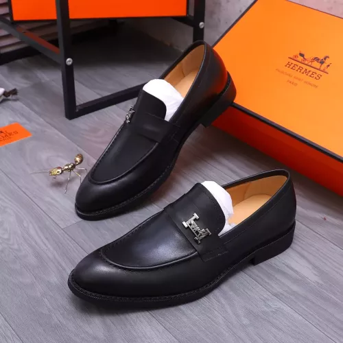 Wholesale Hermes Leather Shoes For Men #1273695 $85.00 USD, Wholesale Quality Replica Hermes Leather Shoes