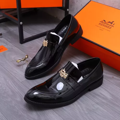 Wholesale Hermes Leather Shoes For Men #1273697 $85.00 USD, Wholesale Quality Replica Hermes Leather Shoes