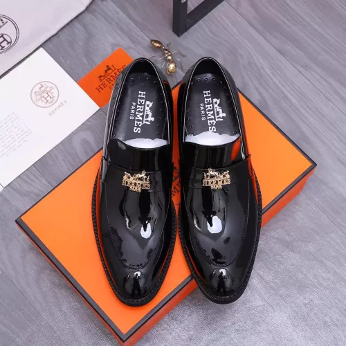 Replica Hermes Leather Shoes For Men #1273697 $85.00 USD for Wholesale