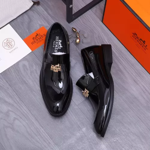 Replica Hermes Leather Shoes For Men #1273697 $85.00 USD for Wholesale