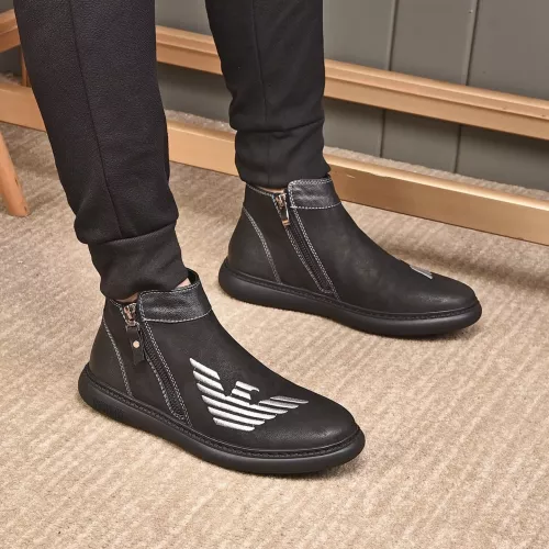 Replica Armani Boots For Men #1273716 $85.00 USD for Wholesale