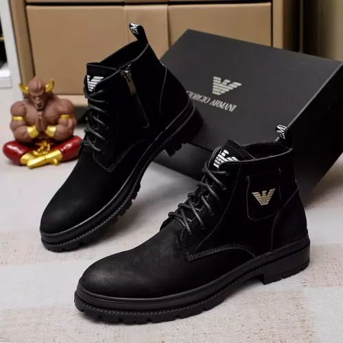 Wholesale Armani Boots For Men #1273739 $82.00 USD, Wholesale Quality Replica Armani Boots