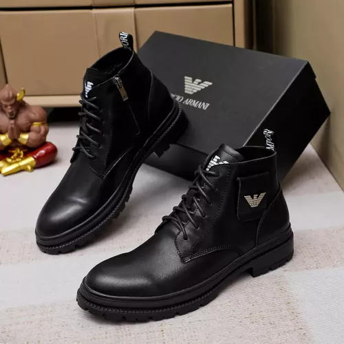 Wholesale Armani Boots For Men #1273741 $82.00 USD, Wholesale Quality Replica Armani Boots