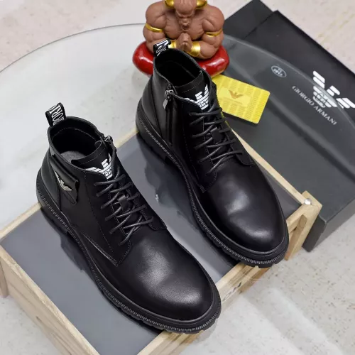 Replica Armani Boots For Men #1273741 $82.00 USD for Wholesale