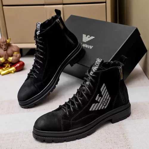 Wholesale Armani Boots For Men #1273742 $82.00 USD, Wholesale Quality Replica Armani Boots