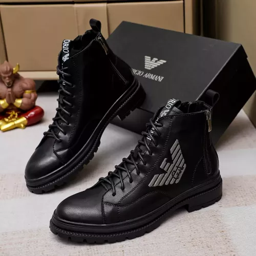 Wholesale Armani Boots For Men #1273745 $82.00 USD, Wholesale Quality Replica Armani Boots