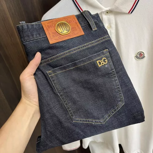 Wholesale Dolce &amp; Gabbana D&amp;G Jeans For Men #1273765 $85.00 USD, Wholesale Quality Replica Dolce &amp; Gabbana D&amp;G Jeans