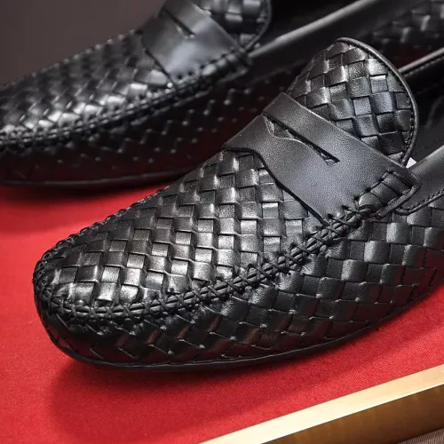 Replica Bottega Veneta BV Leather Shoes For Men #1273818 $92.00 USD for Wholesale