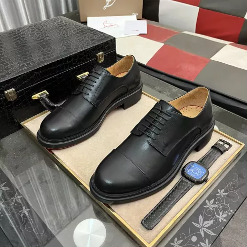 Replica Christian Louboutin Leather Shoes For Men #1273840 $135.00 USD for Wholesale