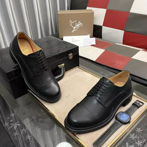 Replica Christian Louboutin Leather Shoes For Men #1273840 $135.00 USD for Wholesale