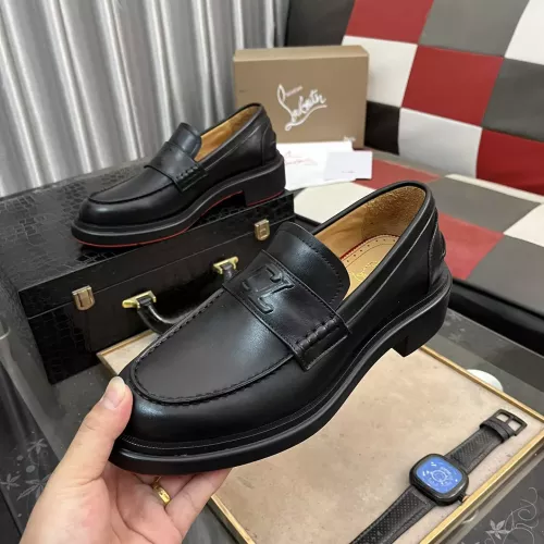 Wholesale Christian Louboutin Leather Shoes For Men #1273843 $135.00 USD, Wholesale Quality Replica Christian Louboutin Leather Shoes