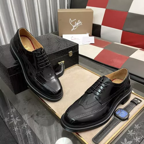 Replica Christian Louboutin Leather Shoes For Men #1273846 $145.00 USD for Wholesale