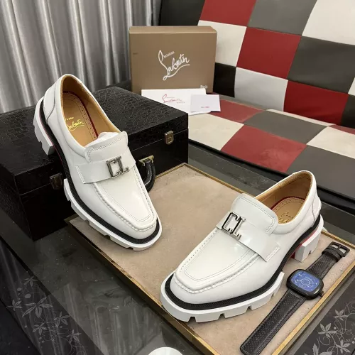 Wholesale Christian Louboutin Leather Shoes For Men #1273849 $145.00 USD, Wholesale Quality Replica Christian Louboutin Leather Shoes