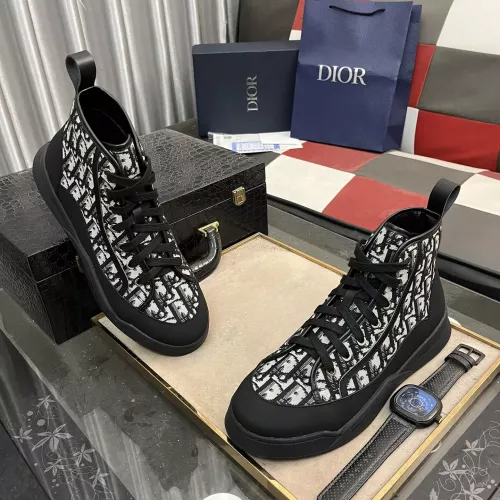 Replica Christian Dior High Top Shoes For Men #1273939 $88.00 USD for Wholesale