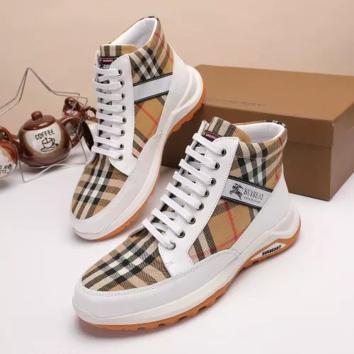 Wholesale Burberry High Tops Shoes For Men #1273966 $76.00 USD, Wholesale Quality Replica Burberry High Tops Shoes