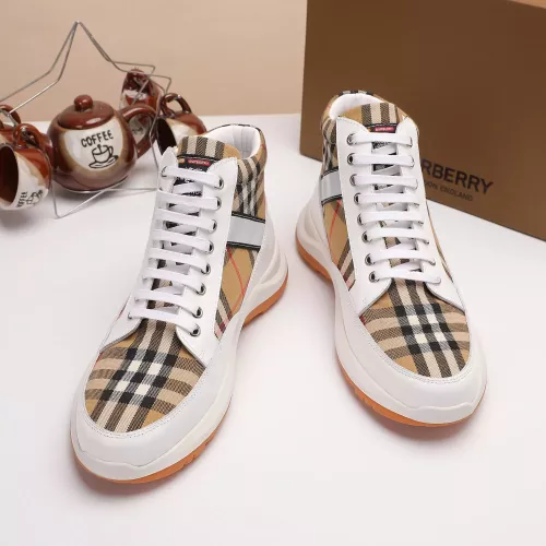 Replica Burberry High Tops Shoes For Men #1273966 $76.00 USD for Wholesale