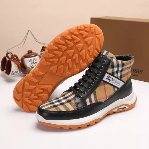 Replica Burberry High Tops Shoes For Men #1273967 $76.00 USD for Wholesale