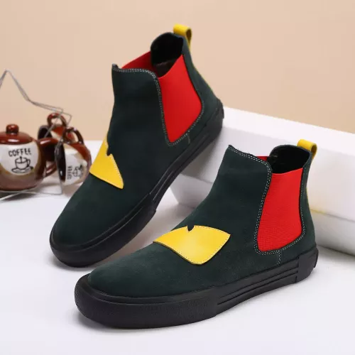 Wholesale Fendi Fashion Boots For Men #1273990 $72.00 USD, Wholesale Quality Replica Fendi Fashion Boots